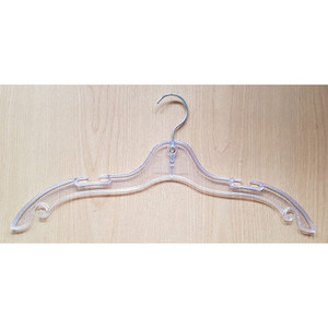 Products: Clear Quality Plastic Shirt Hanger - Metal Hook by Commercial