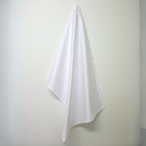 Plain Blank White Tea Towel by Good Linen Co