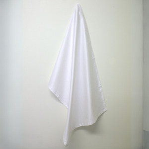 Products: Plain Blank White Tea Towel by Good Linen Co