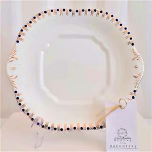 Cake Stands: Staffordshire & E. Mughese & Co Cake Plate