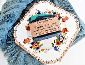 Lux Home: Aynsley Dish with Peppermint & Lime Artisan Soap