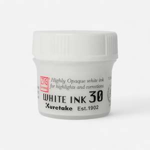 Kuretake ZIG White Drawing Ink 30 - 30ml pot