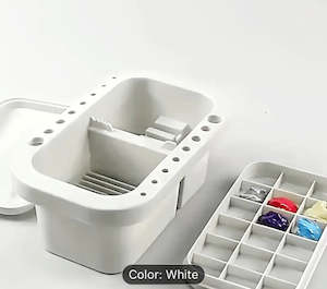 Multifunctional paint, brush wash & palette set - White