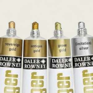 Paint: Daler Rowney Goldfinger Metallic paste 22ml