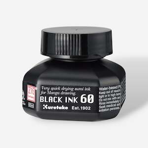 Kuretake ZIG® Cartoonist™️ Black Ink 60ml
