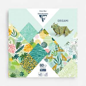 Clairefontaine Origami Paper 60sheets 15x15 - Exotic Freshness
