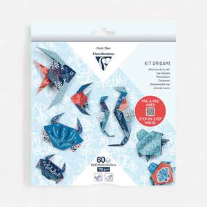Clairefontaine Origami Kit 60sheets - Marine Wildlife