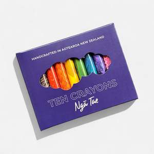 Featured: NZ Crayons Ngā Tae pack of 10 - Handcrafted in Aotearoa