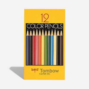 Pens Pencils: Tombow Japan Colored Pencils Paper Box 12 Colors