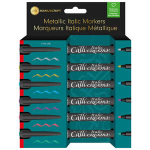 Manuscript Metallic Italic Markers