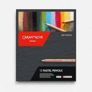 Hard Pastels: Caran D'Ache Pastel Pencils Set of 12