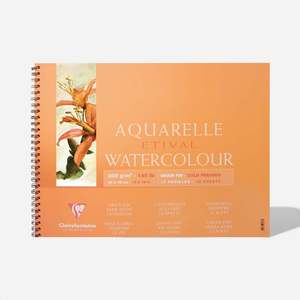 Paper: Etival Cold Press 300g Spiral Watercolour Pad 36x48cm