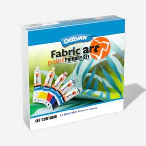 Printing Supplies: Derivan Fabric Art Paint Set - Primary Colours