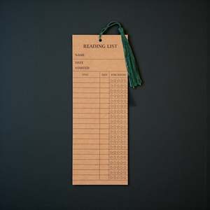 Journals Diaries: Reading List Bookclub Bookmarks