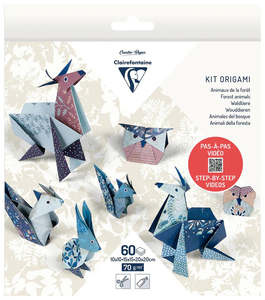 Clairefontaine Origami Kit 60sheets - Woodland Animals