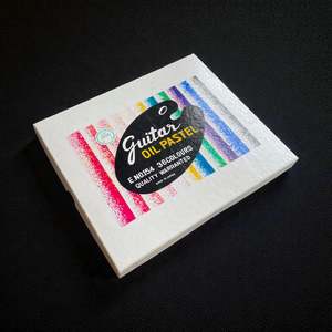 Vintage Japanese Guitar Oil Pastel Sets - 36 Small Sticks