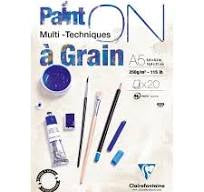 Clairefontaine Paint On Mixed Media à Grain 250gsm