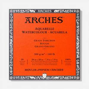 Paper: Arches® Watercolour Block Rough 300gsm 31x31cm