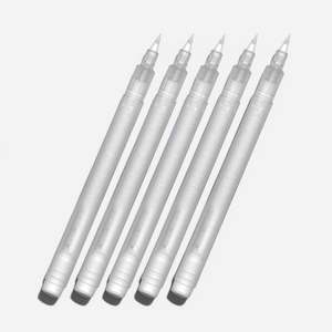 Kuretake Karappo Re-fillable Brush Pen Set of 5 Fine Tip