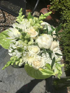 Classic White & Green The Flower