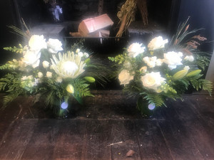 Products: Glass Vase Arrangement The Flower