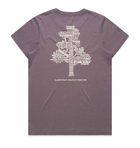 Products: QMTBC Womens Trails Tree Tee - Faded Mauve QMTBC