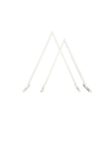 White Double Triangular Arch » Queenstown Wedding Hire