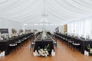 White Feature Wall » Queenstown Wedding Hire