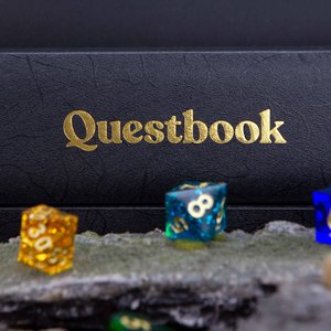 Crystal Sharp-Edged Dice Set - Questbook