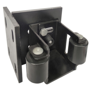 Adjustable Closing end gate catcher with Guide Roller