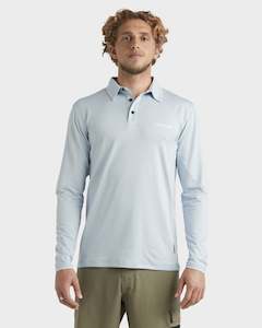 Mens Rashvests: Mens Baitball Polo Long Sleeve Surf Shirt