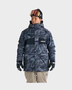 Mens Snow: Mens Mission Printed Block Snow Jacket