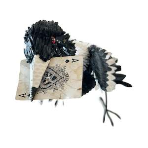 Original Sculptures: Card Playing Magpie #1