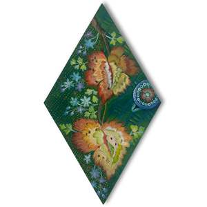 Green Floral Tapestry
