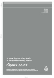 100 Recycled Courier Bag: Recycled Courier Bag ZZ 510x750 (pack of 100)