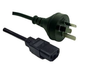 Courier Label Printers Network: 4m jug cord (NZ 3-pin plug to IEC C13 female plug)