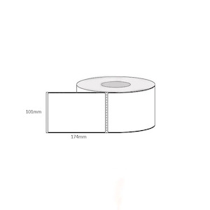 Linerless Printers Labels: Linerless Courier Label Roll 100mm x90m