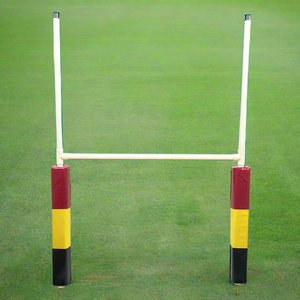 Portable Junior Rugby Goal Posts: R80 Junior Portable Rugby Goal Posts with Branded Pads