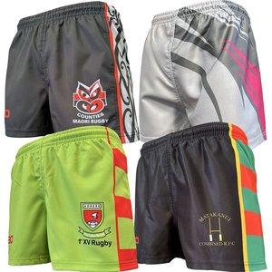 Shorts: Sublimated Performance Rugby Shorts