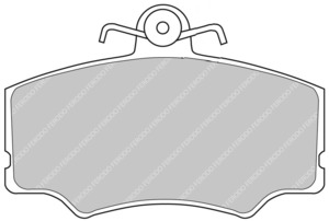 Products: Ferodo Ds2500 Brake Pads FCP647H Alfa Romeo Front