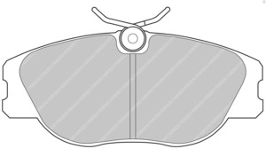 Products: Ferodo Ds2500 Brake Pads FCP565H Alfa Romeo Front