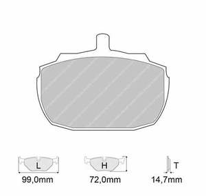 Mintex Racing brake pads MLB52 MG, Rover front