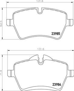 Mintex Racing brake pads MDB2816 Mini front