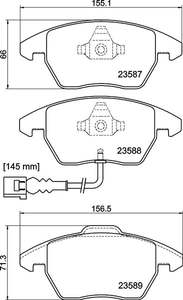 Mintex Racing brake pads MDB2604 Audi A1, A3 front