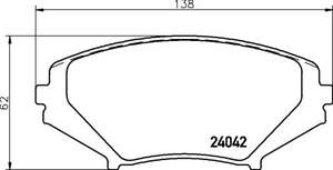 Mintex Racing Brake Pads: Mintex Racing brake pads MDB2589 Mazda RX-8 front