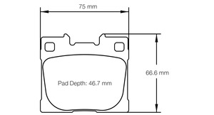 Pagid Racing: Pagid racing brake pads U8300 Toyota Yaris GR rear