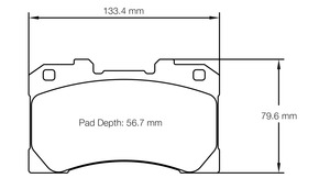 Pagid racing brake pads U8299 Toyota Yaris GR front