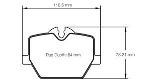 Pagid Racing: Pagid Racing RSL29 brake pads U8276 BMW 3/4 series & Toyota GR Supra rear