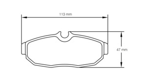 Pagid Racing RSL29 brake pads U8113 Ford Mustang & Mustang GT rear