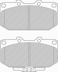 Ferodo DS Performance Brake Pads FDS986 - Subaru Impreza & Nissan 200SX (S14/15) Front